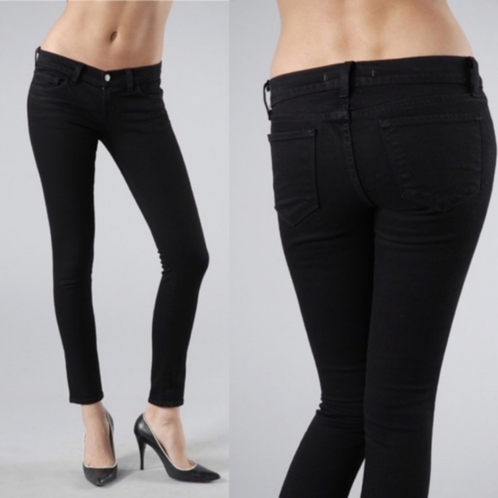 J Brand Black Skinny Leg Jeans Jett Style Size 27